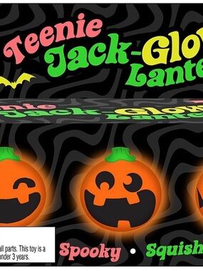 Teenie Jack-O'-Lantern Glow Pumpkin Party Toy - Orange by